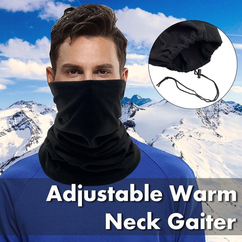 Beurlike 2 Pack Winter Neck Warmer Gaiter Women Men Fleece Warm Windproof Face Scarf Cover Ski Mask for Cold Weather - Image 2